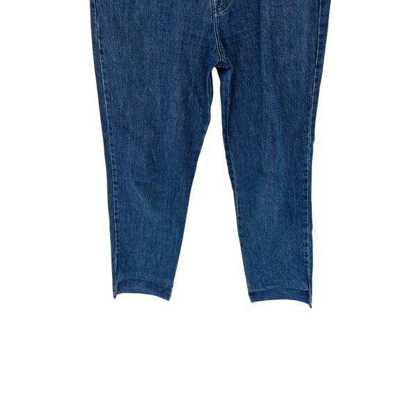 J BRAND Jeans Dark Wash Wynne Button Fly Ankle Crop Straight Leg Size 30 - Picture 6 of 13